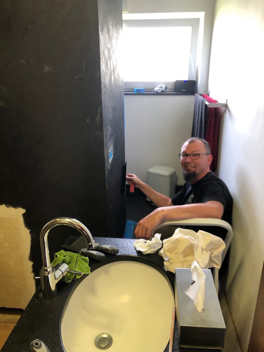 Relooking de salle de bain à la chaux