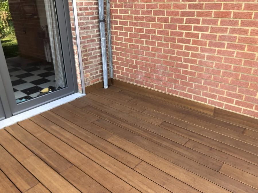 Terrasse en béton remplacée par du bois