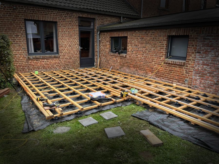 Terrasse en bois de 35 m²