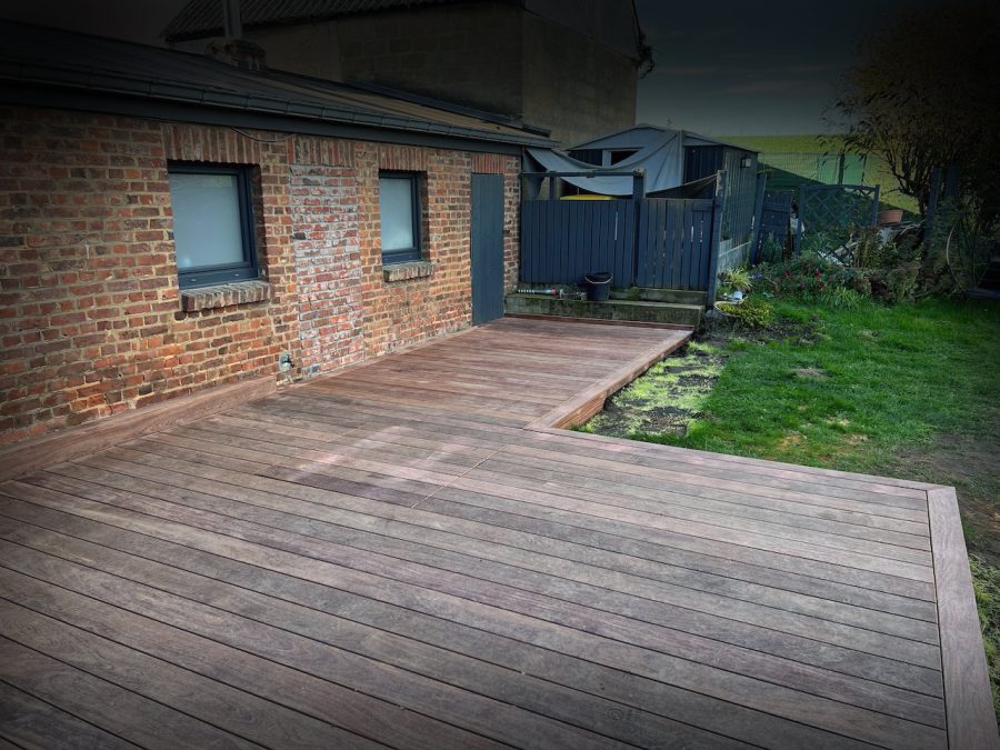 Terrasse en bois de 35 m²